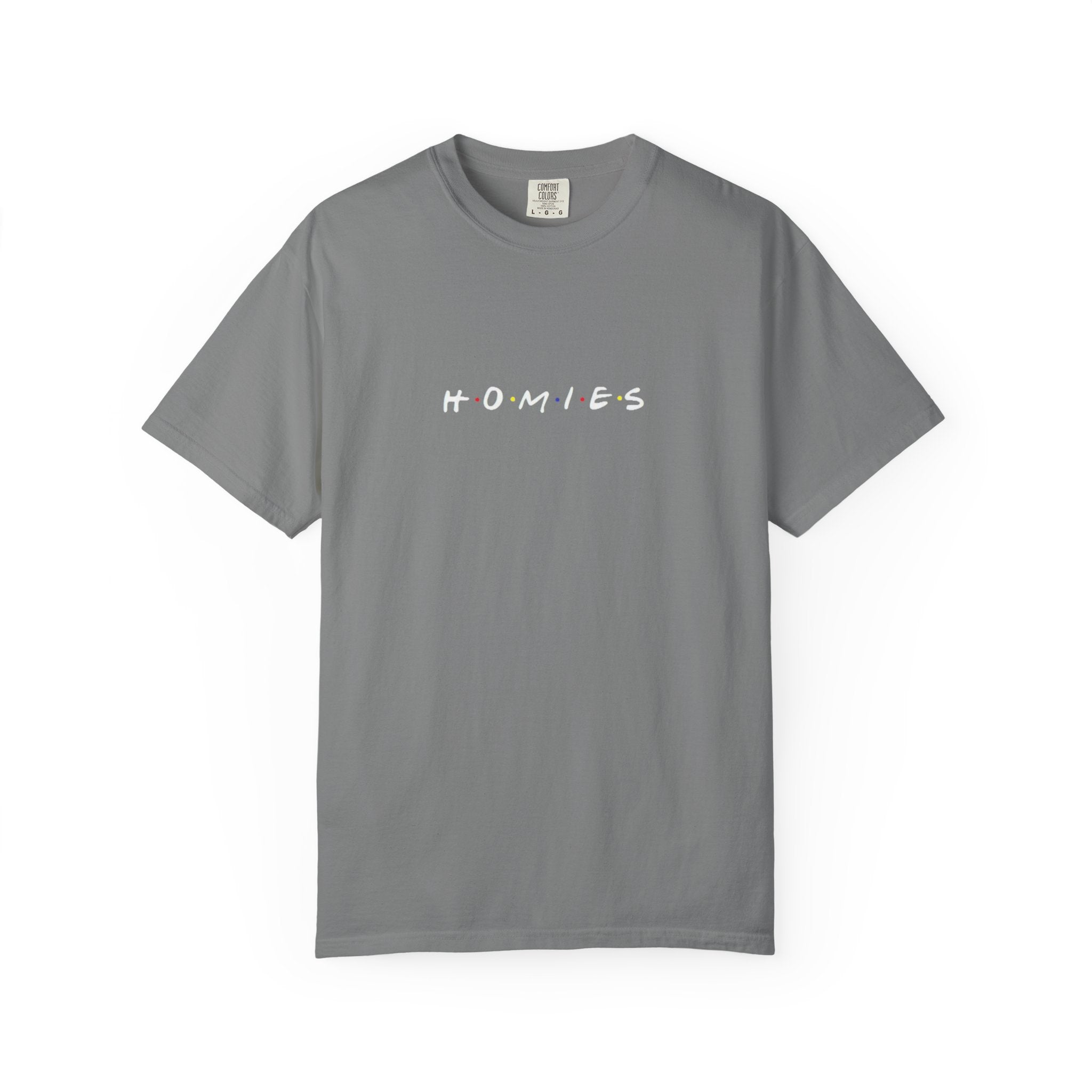 Homies Graphic T-Shirt — Casual Vintage-Inspired Tee for Friends & Streetwear