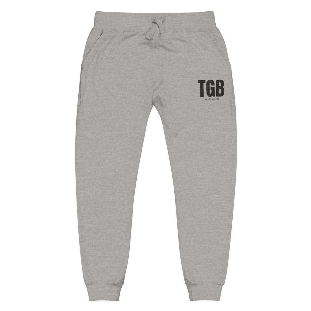 Embroidered 'TGB' Fleece Sweatpants – Cozy Casual Joggers