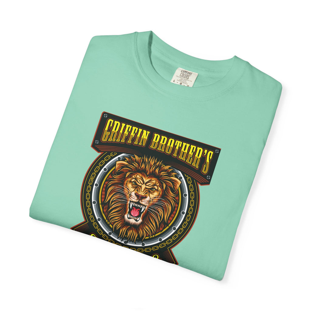 Griffin Brothers Skating Lion T-Shirt — Vintage Skate Crew Tee