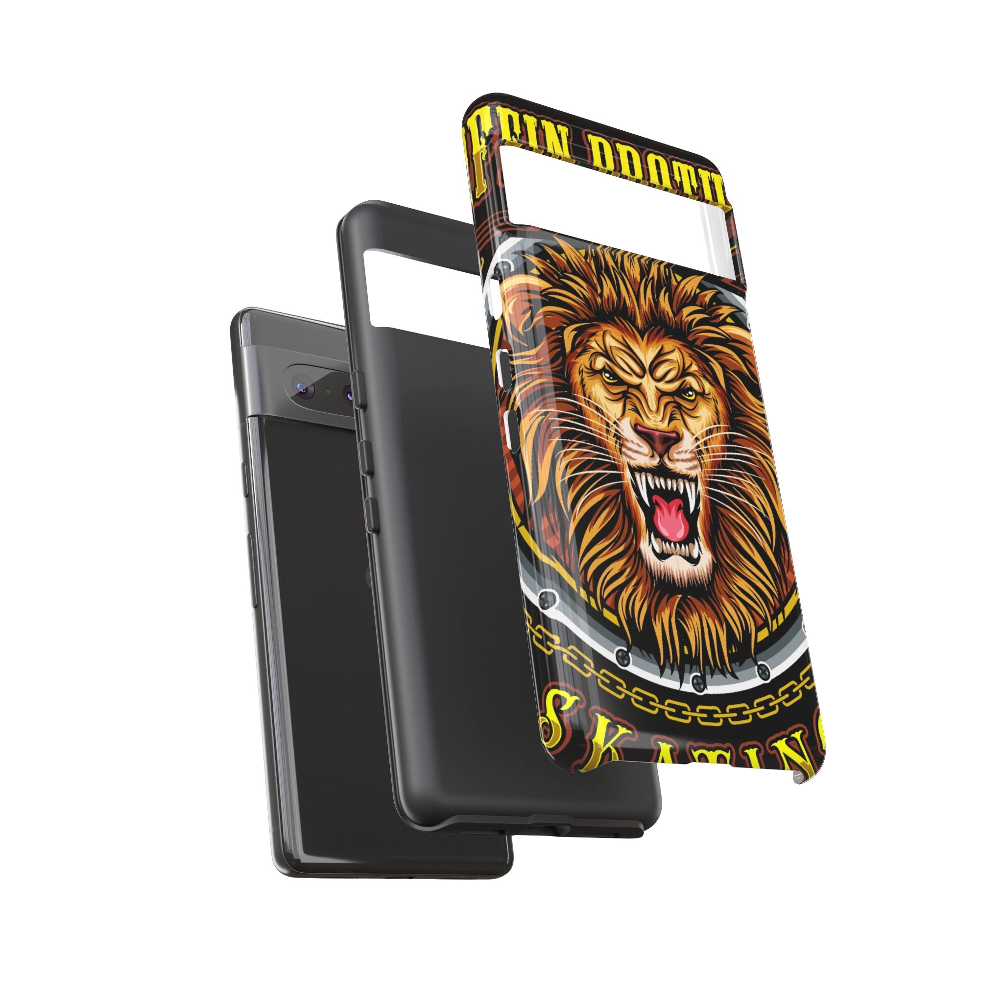 Lion King Tough Cases Phone Case — Fierce Roaring Lion Design, Protective Shockproof Cover