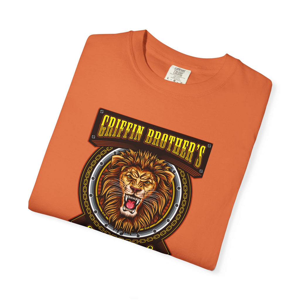 Griffin Brothers Skating Lion T-Shirt — Vintage Skate Crew Tee
