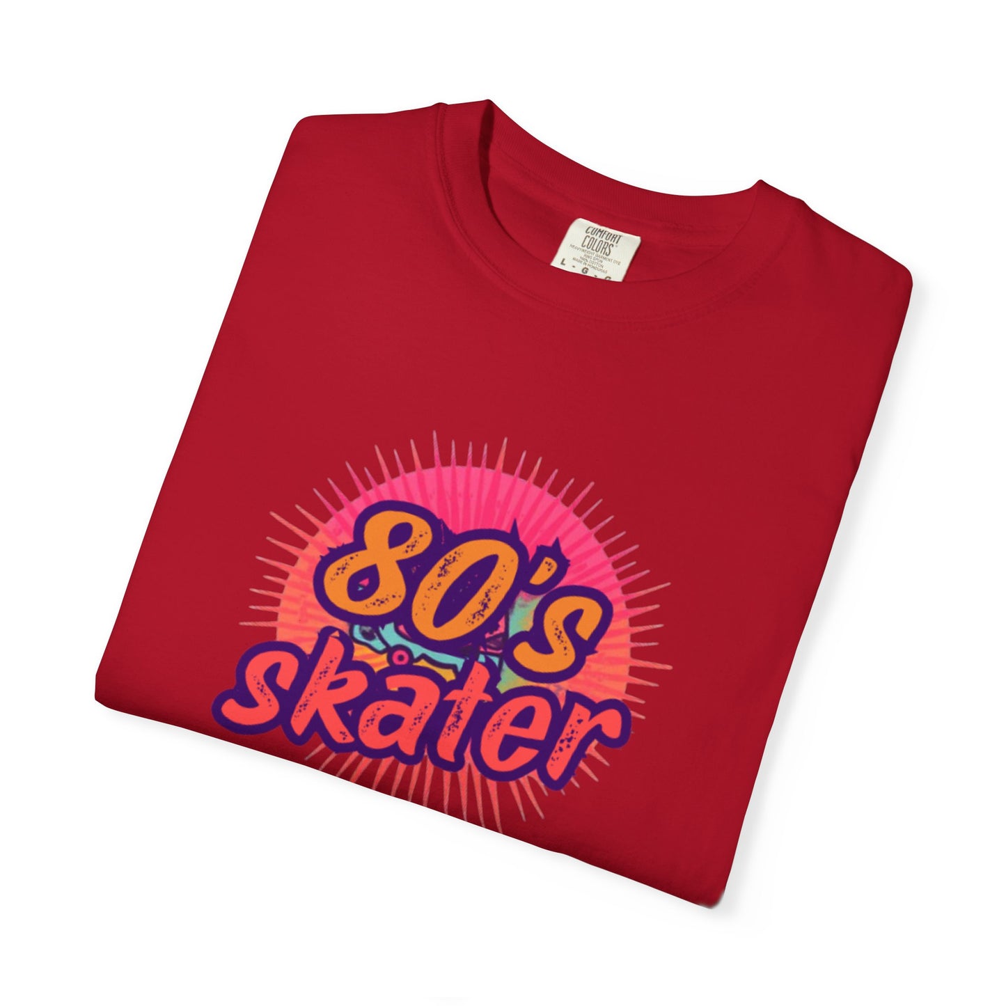 80's Skater T-Shirt — Retro Neon Skateboard Tee