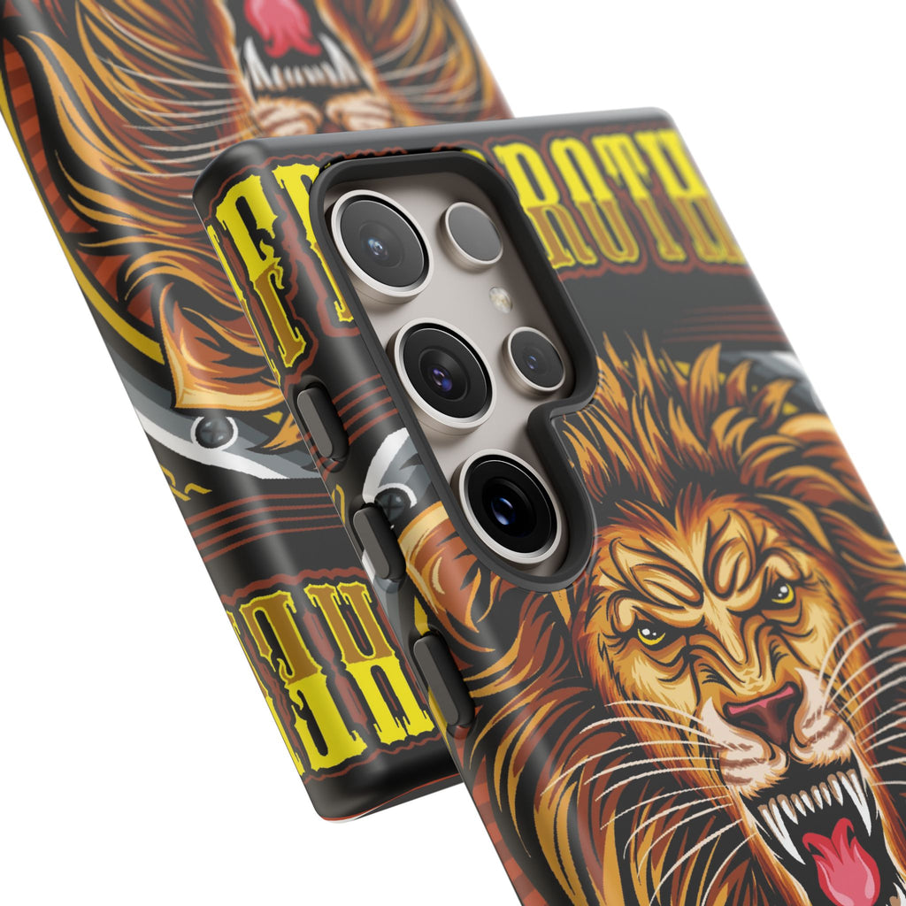 Lion King Tough Cases Phone Case — Fierce Roaring Lion Design, Protective Shockproof Cover