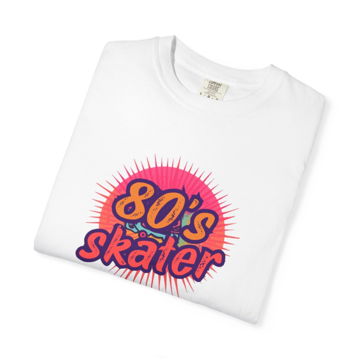 80's Skater T-Shirt — Retro Neon Skateboard Tee