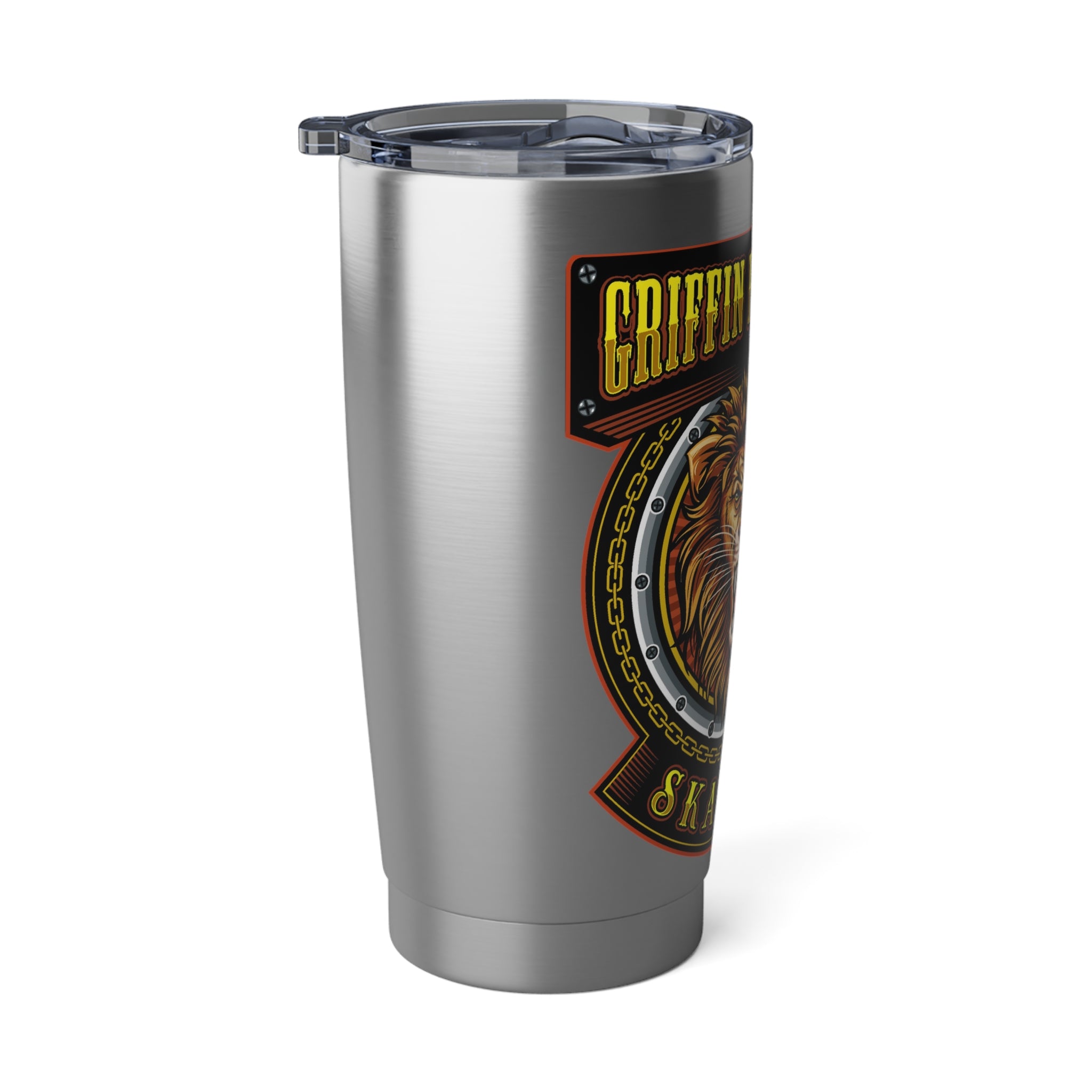 Griffin Brothers Skating Lion 20oz Travel Tumbler