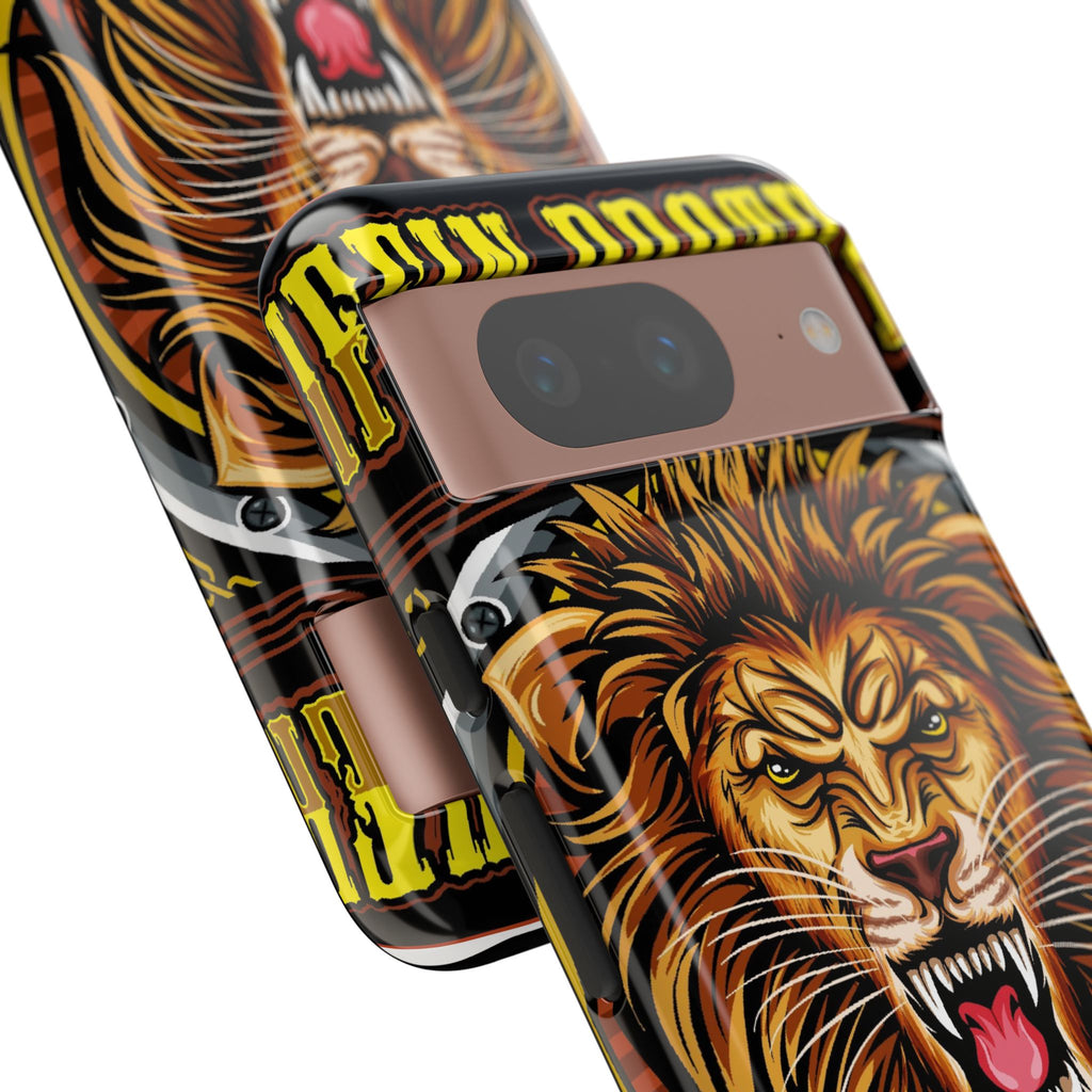 Lion King Tough Cases Phone Case — Fierce Roaring Lion Design, Protective Shockproof Cover