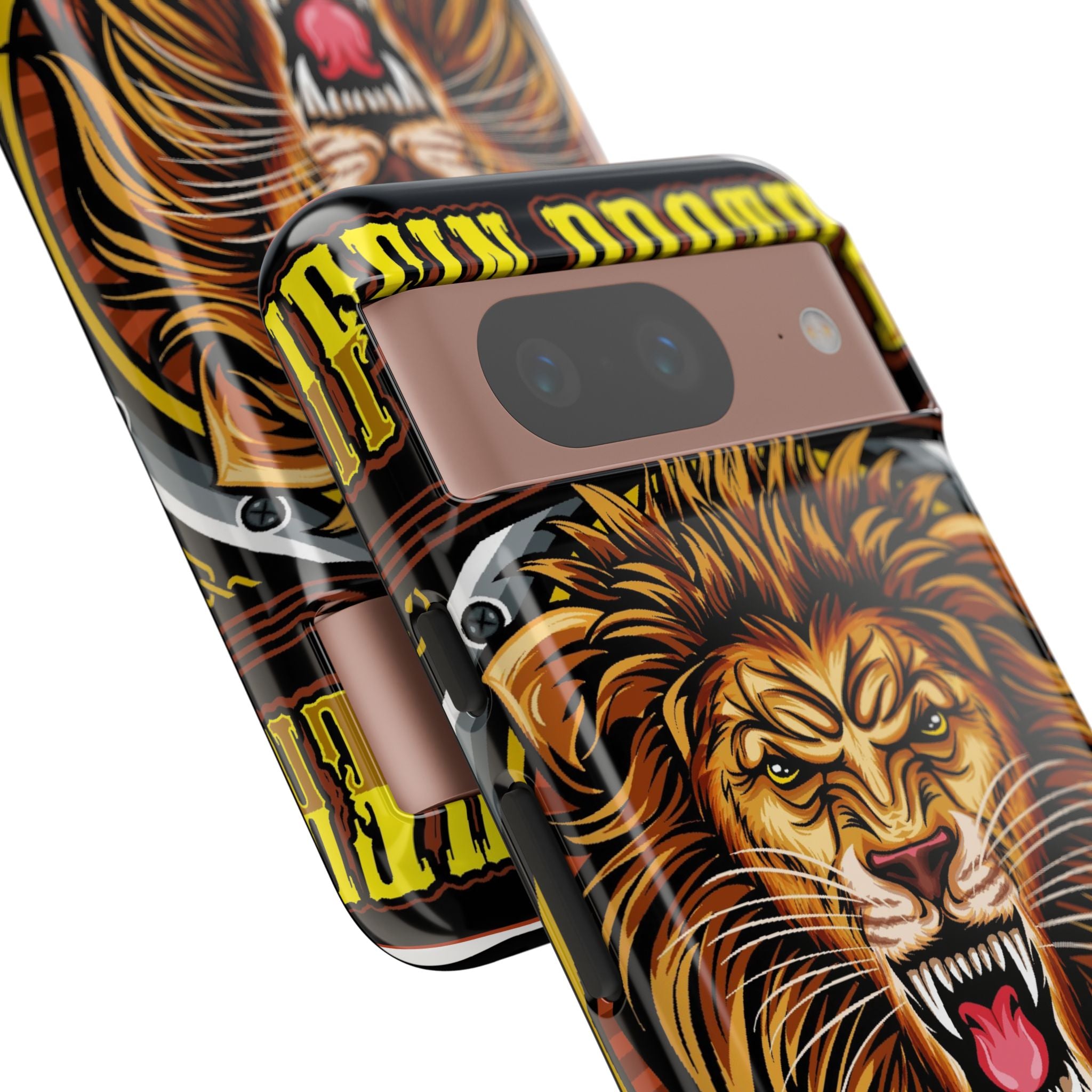 Lion King Tough Cases Phone Case — Fierce Roaring Lion Design, Protective Shockproof Cover