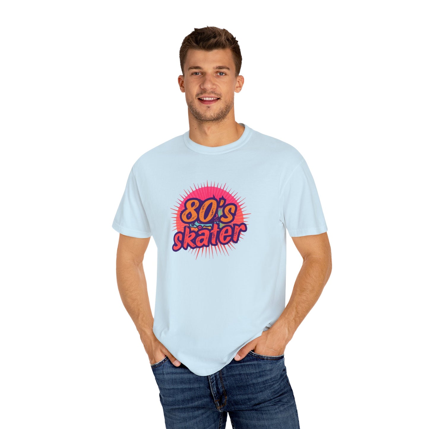 80's Skater T-Shirt — Retro Neon Skateboard Tee