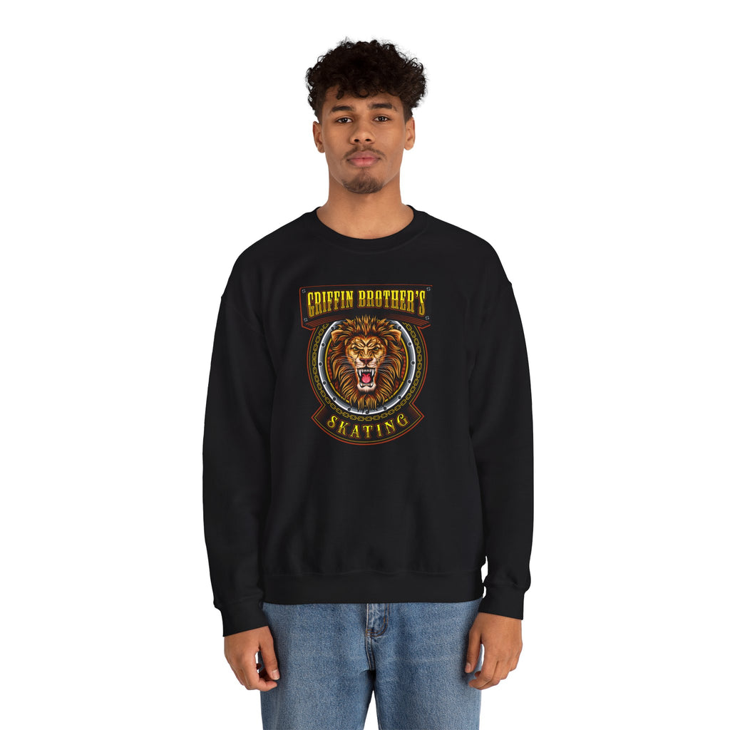 Griffin Brothers Skating Lion Crewneck Sweatshirt