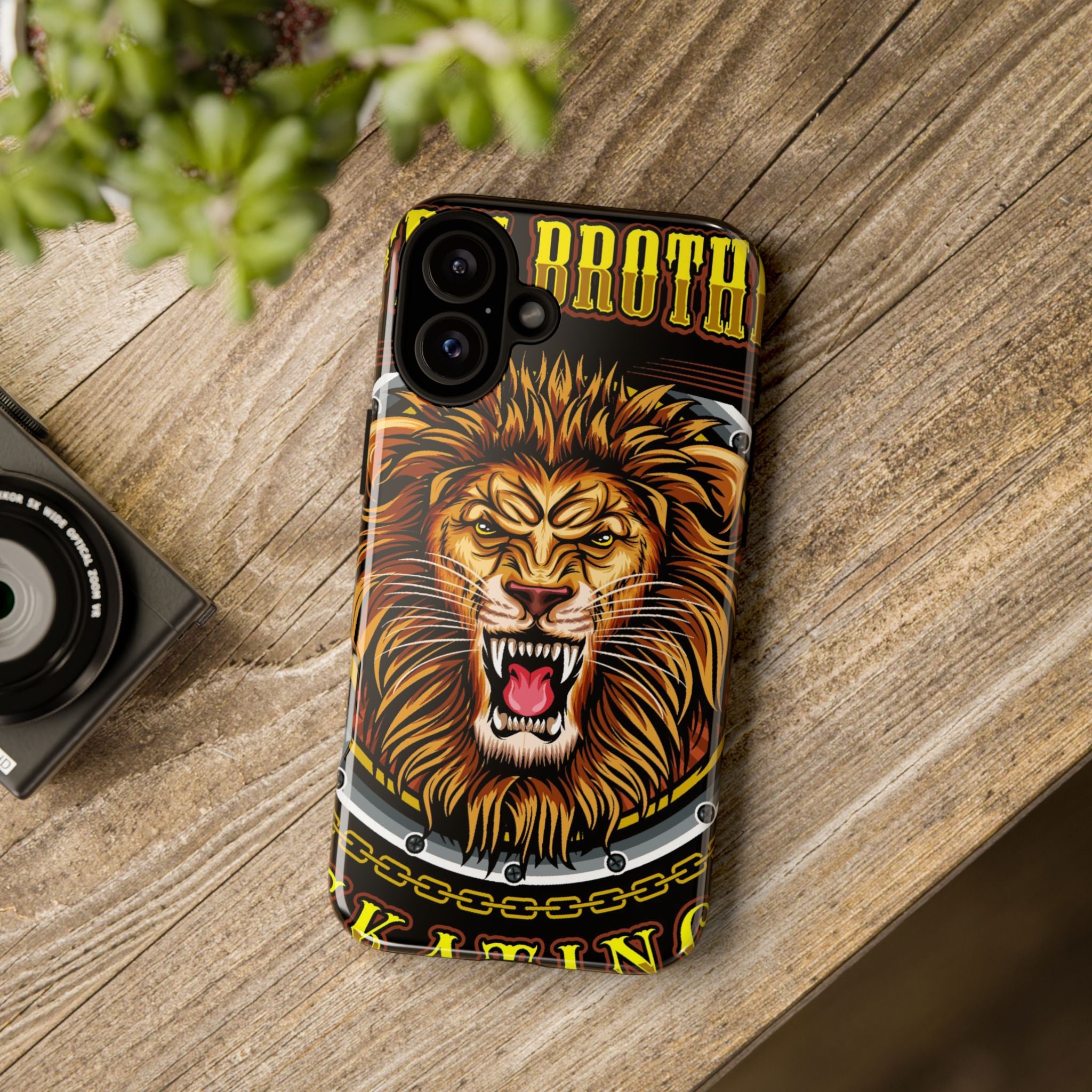 Lion King Tough Cases Phone Case — Fierce Roaring Lion Design, Protective Shockproof Cover
