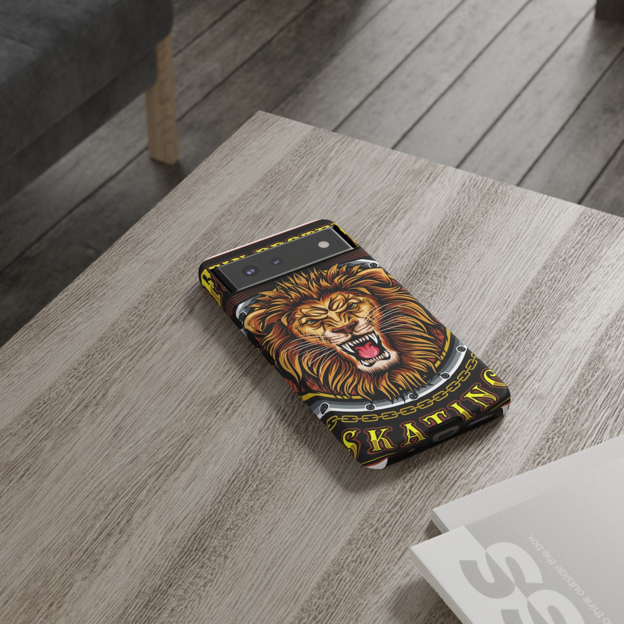 Lion King Tough Cases Phone Case — Fierce Roaring Lion Design, Protective Shockproof Cover