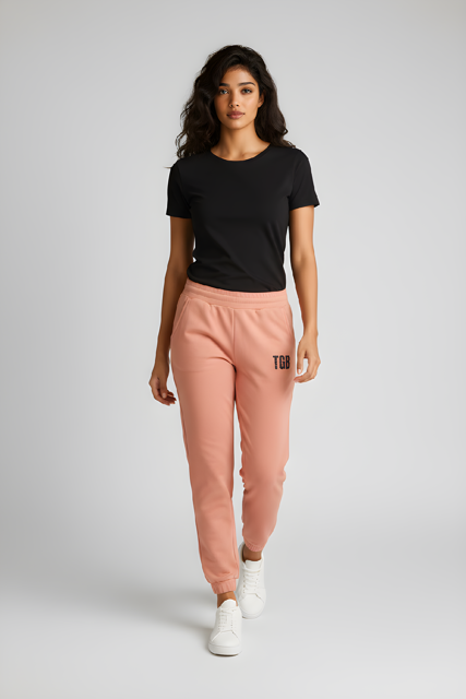 Embroidered 'TGB' Fleece Sweatpants – Cozy Casual Joggers