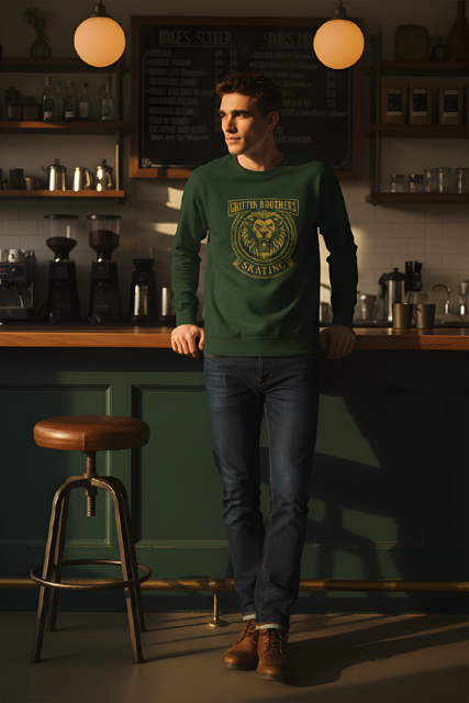 Exclusive Griffin Brothers TGB Crewneck Embroidery Sweatshirt